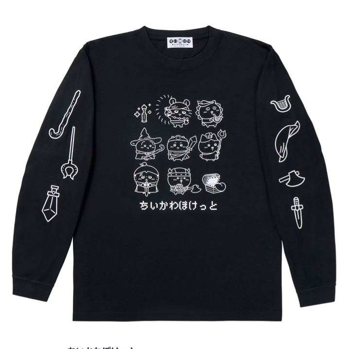 [Pre-order] "Chiikawa" Chiikawa Pocket Fantasy T-shirt - Black