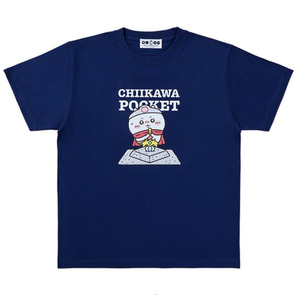 [Pre-order] "Chiikawa" Chiikawa Pocket Fantasy T-shirt - Navy