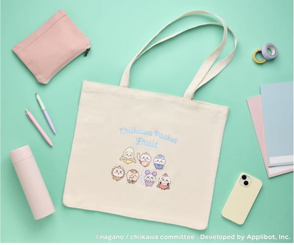 [Pre-order] "Chiikawa" Chiikawa Pocket Fruit Tote Bag