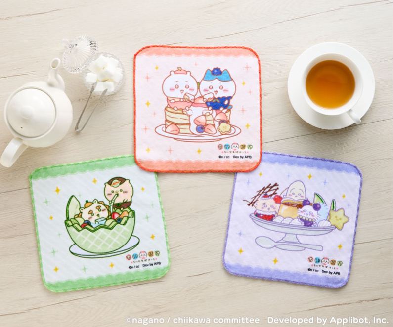 [Pre-order] "Chiikawa" Chiikawa Pocket Fruit Hand Towel - Chiikawa & Hachiware