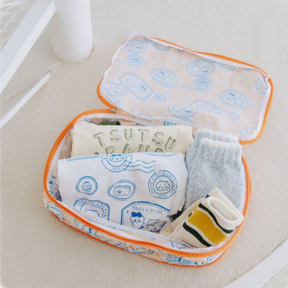 [Pre-order] "Chiikawa" Compression Bag - Stamp Design - Orange
