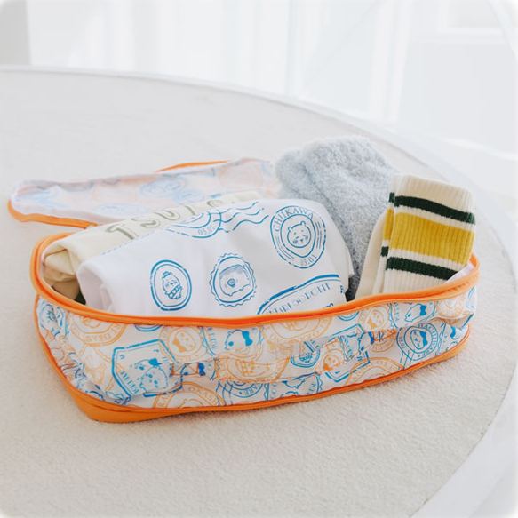 [Pre-order] "Chiikawa" Compression Bag - Stamp Design - Orange