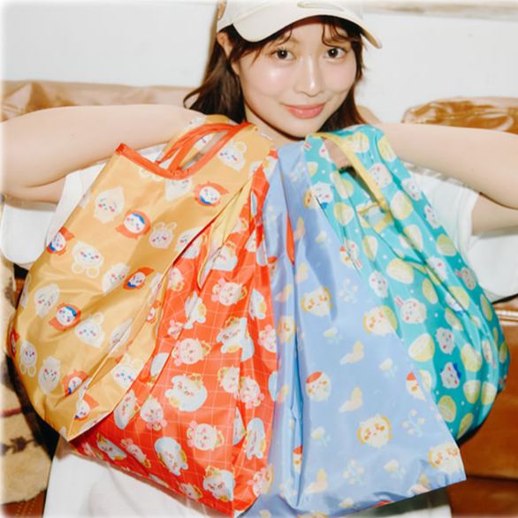 [Pre-order] "Chiikawa" Chiikawa Eco bag - Lemon (turquoise)