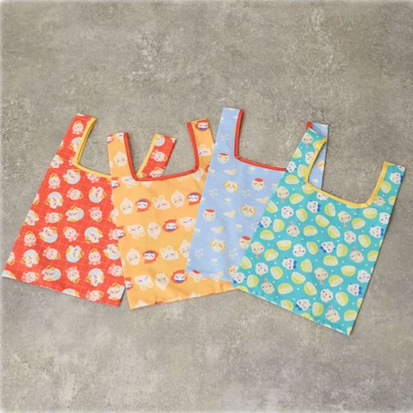 [Pre-order] "Chiikawa" Chiikawa Eco bag - Veggie Snack Garden (Blue)