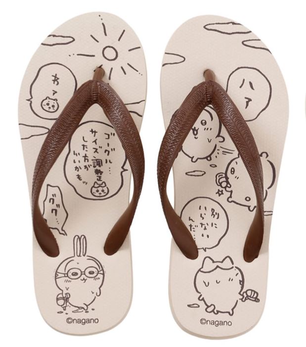 [Pre-order] "Chiikawa" Chiikawa Beach Sandals - Beige