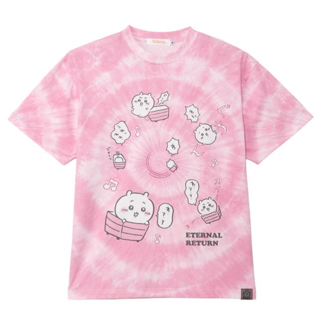 [Pre-order] "Chiikawa" Chiikawa tie dye T-shirt - Loop (Pink)