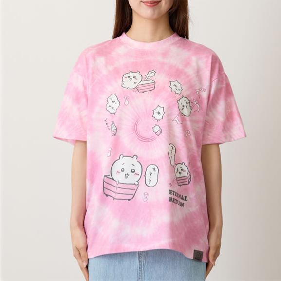 [Pre-order] "Chiikawa" Chiikawa tie dye T-shirt - Loop (Pink)