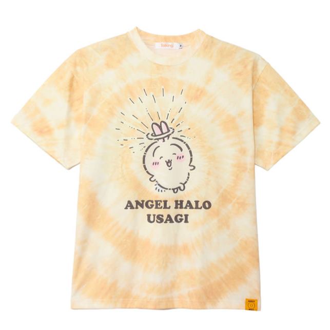 [Pre-order] "Chiikawa" Chiikawa tie dye T-shirt - Angel Halo (Yellow)