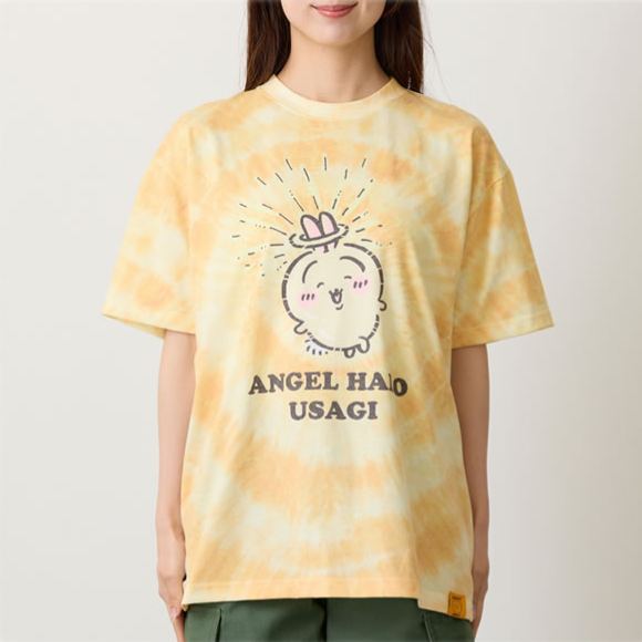 [Pre-order] "Chiikawa" Chiikawa tie dye T-shirt - Angel Halo (Yellow)