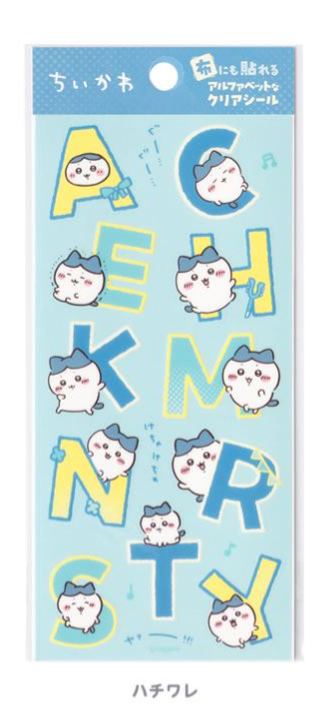 [Pre-order] "Chiikawa" Alphabet Clear Stickers can be used on fabric