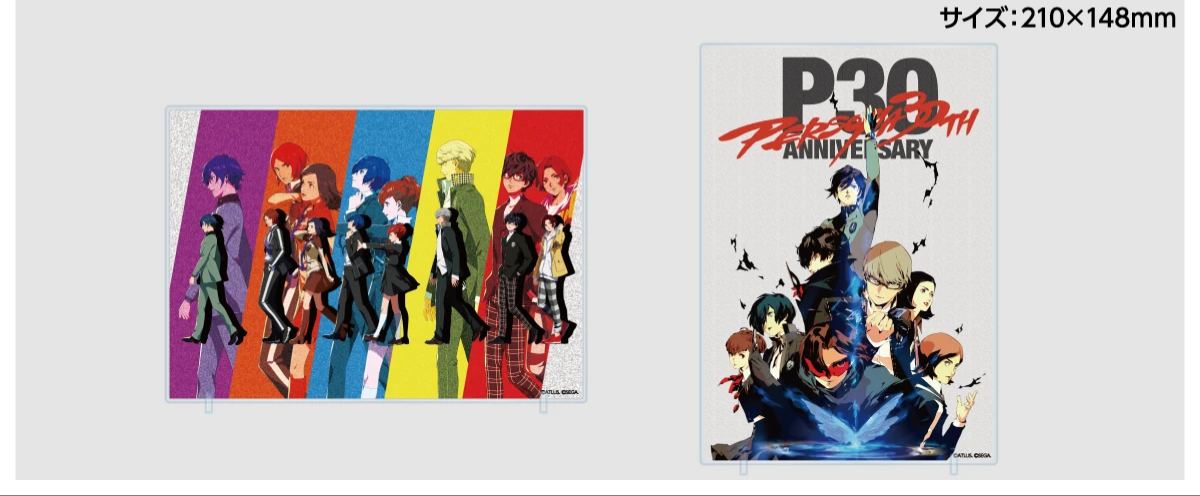 [Pre-order] "Persona Series" P30th x Character Pop Store - Foil stamped Acrylic Board