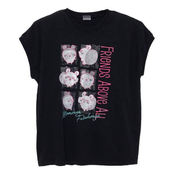 [Pre-order] "Chiikawa" Wide Sleeveless - Friends Above All - Black