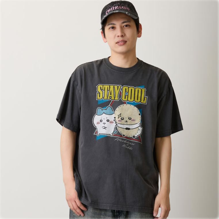 [Pre-order] "Chiikawa" T-shirt - Stay Cool - Ash