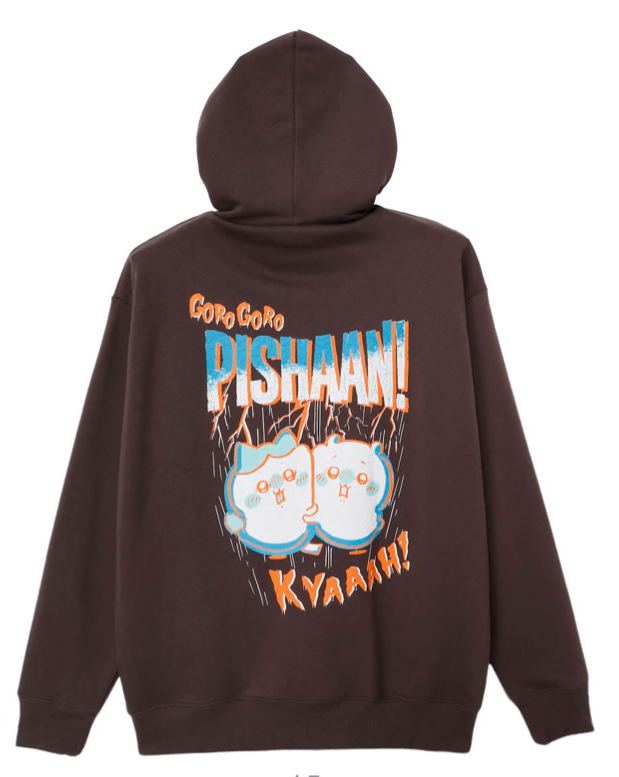 [Pre-order] Chiikawa Horror Series ZIP Hoodie Brown - Chiikawa & Hachiware