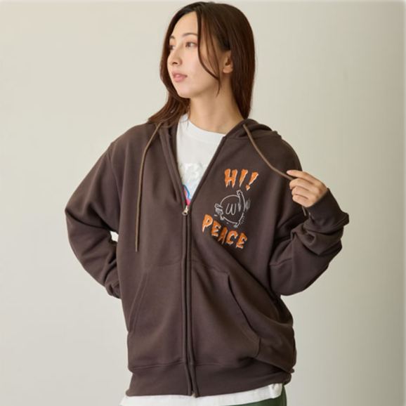[Pre-order] Chiikawa Horror Series ZIP Hoodie Brown - Chiikawa & Hachiware