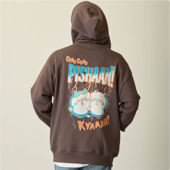 [Pre-order] Chiikawa Horror Series ZIP Hoodie Brown - Chiikawa & Hachiware