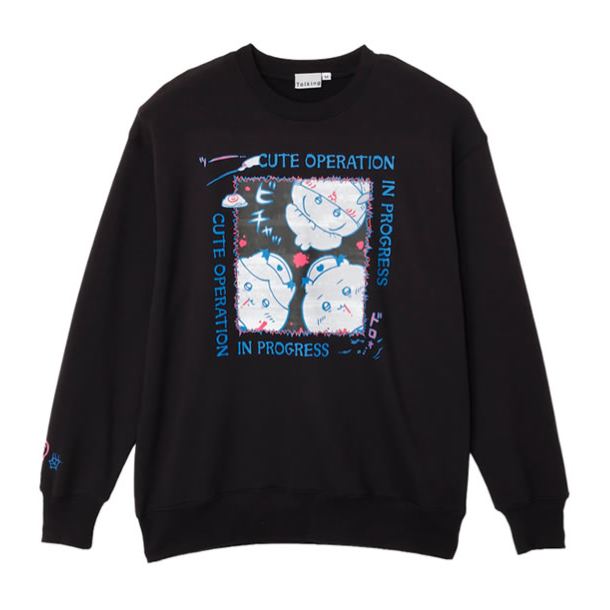 [Pre-order] Chiikawa sweatshirt - Cute Operation in Progress - Black