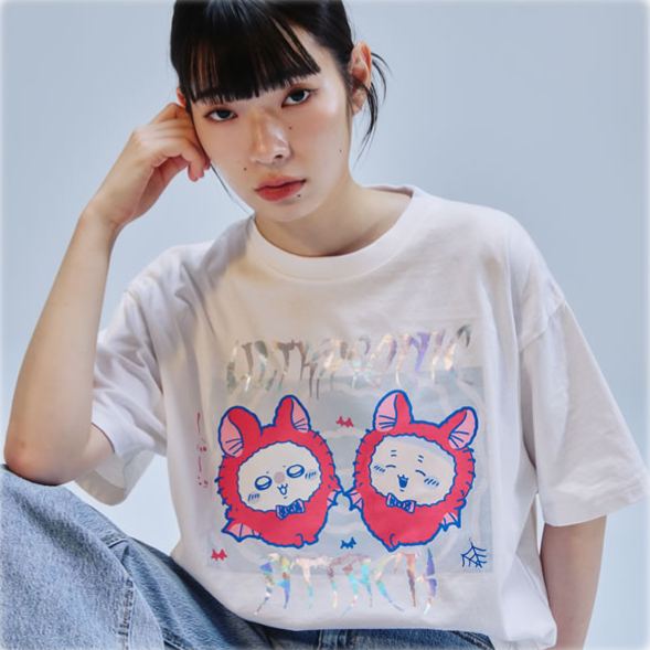 [Pre-order] Chiikawa T-shirt - Ultrasonic Attack - White
