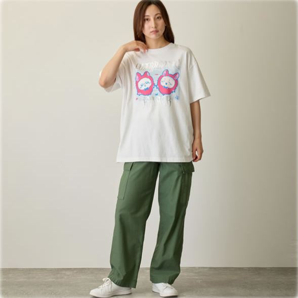 [Pre-order] Chiikawa T-shirt - Ultrasonic Attack - White