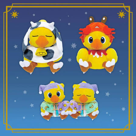 [In stock] Taito Prize "Final Fantas"y AM Constellation Chocobo Plush Toys: Taurus & Cancer & Gemini