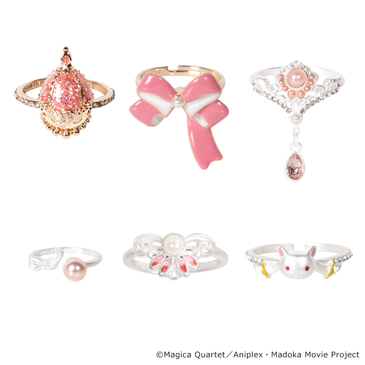 [Pre-order] "Puella Magi Madoka Magica" x MAYLA Iconique Story Ring Objet (6-Ring Set) - Madoka Kaname