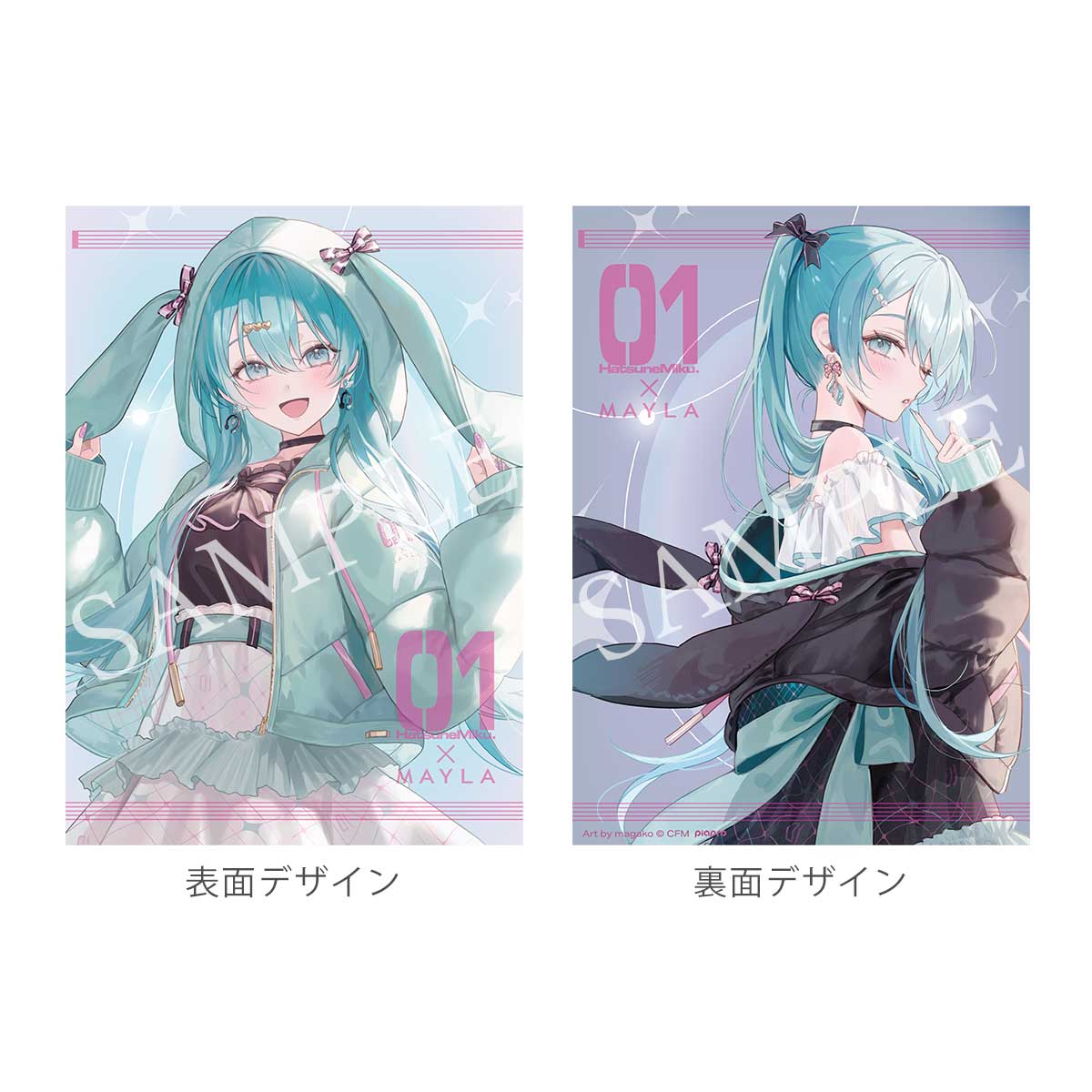 [Pre-order] "Hatsune Miku" x MAYLA Iconic Down Jacket - Black