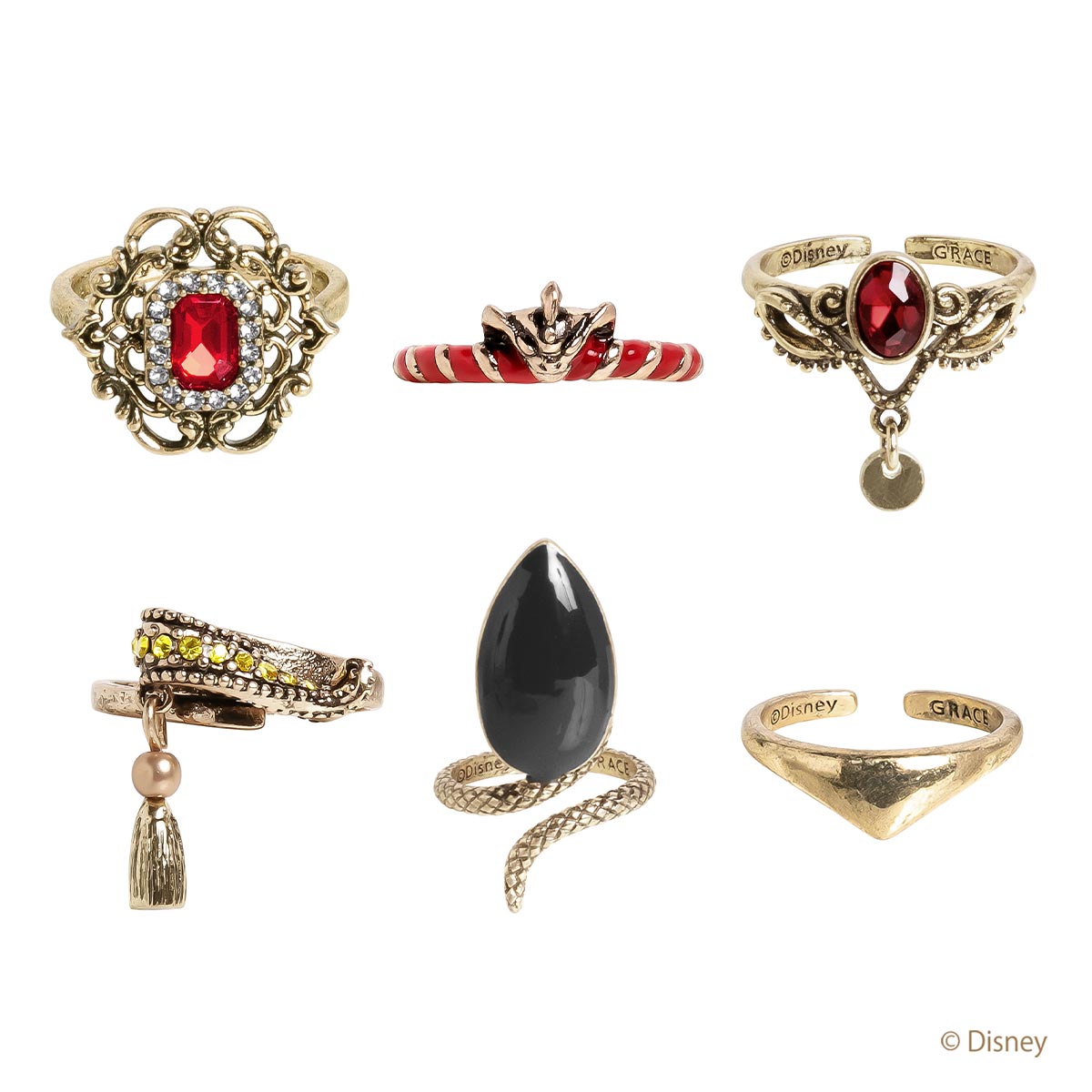 [Pre-order] MAYLA "Disney Twisted Wonderland" Iconic Story Ring - Scarabia Dorm