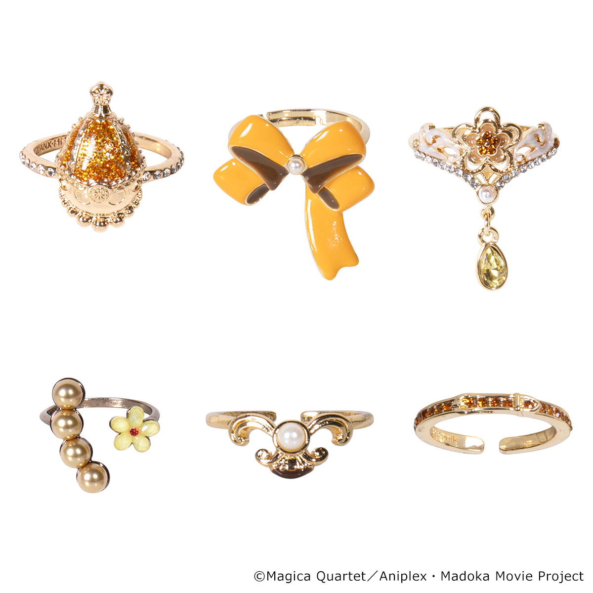 [Pre-order] "Puella Magi Madoka Magica" x MAYLA Iconique Story Ring Objet (6-Ring Set) - Mami Tomoe