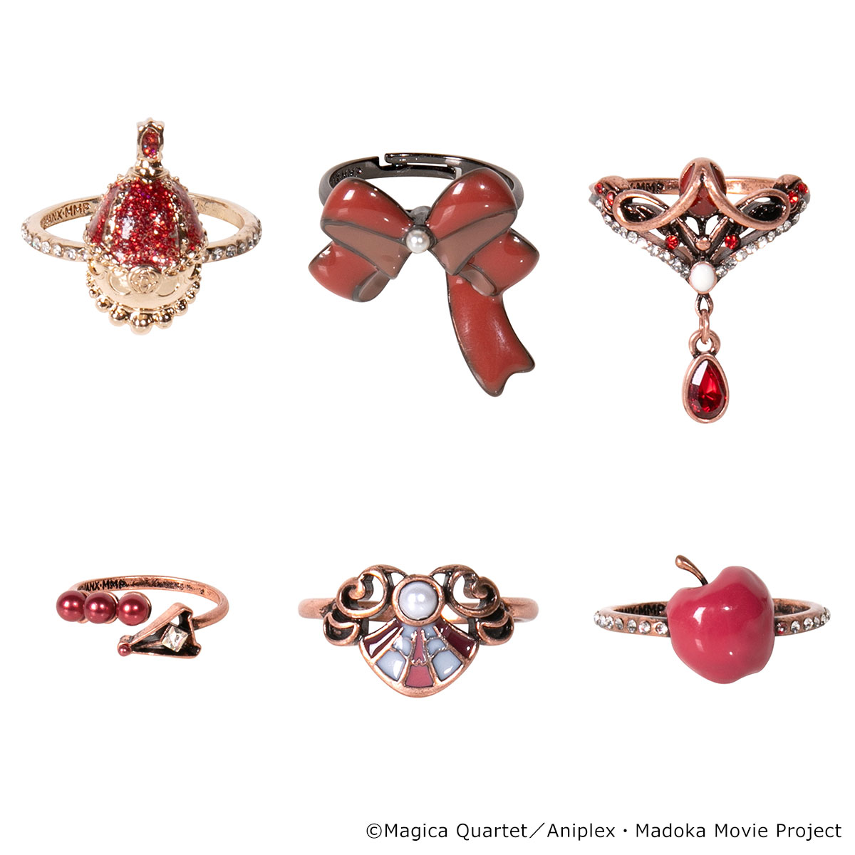 [Pre-order] "Puella Magi Madoka Magica" x MAYLA Iconique Story Ring Objet (6-Ring Set) - Kyoko Sakura