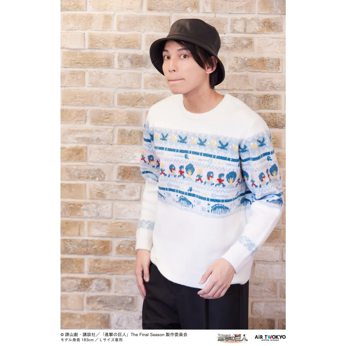 [Copy][Re-run][Pre-order] TV Anime “Attack on Titan” The Final Season Motif Fair Isle Pattern Sweater