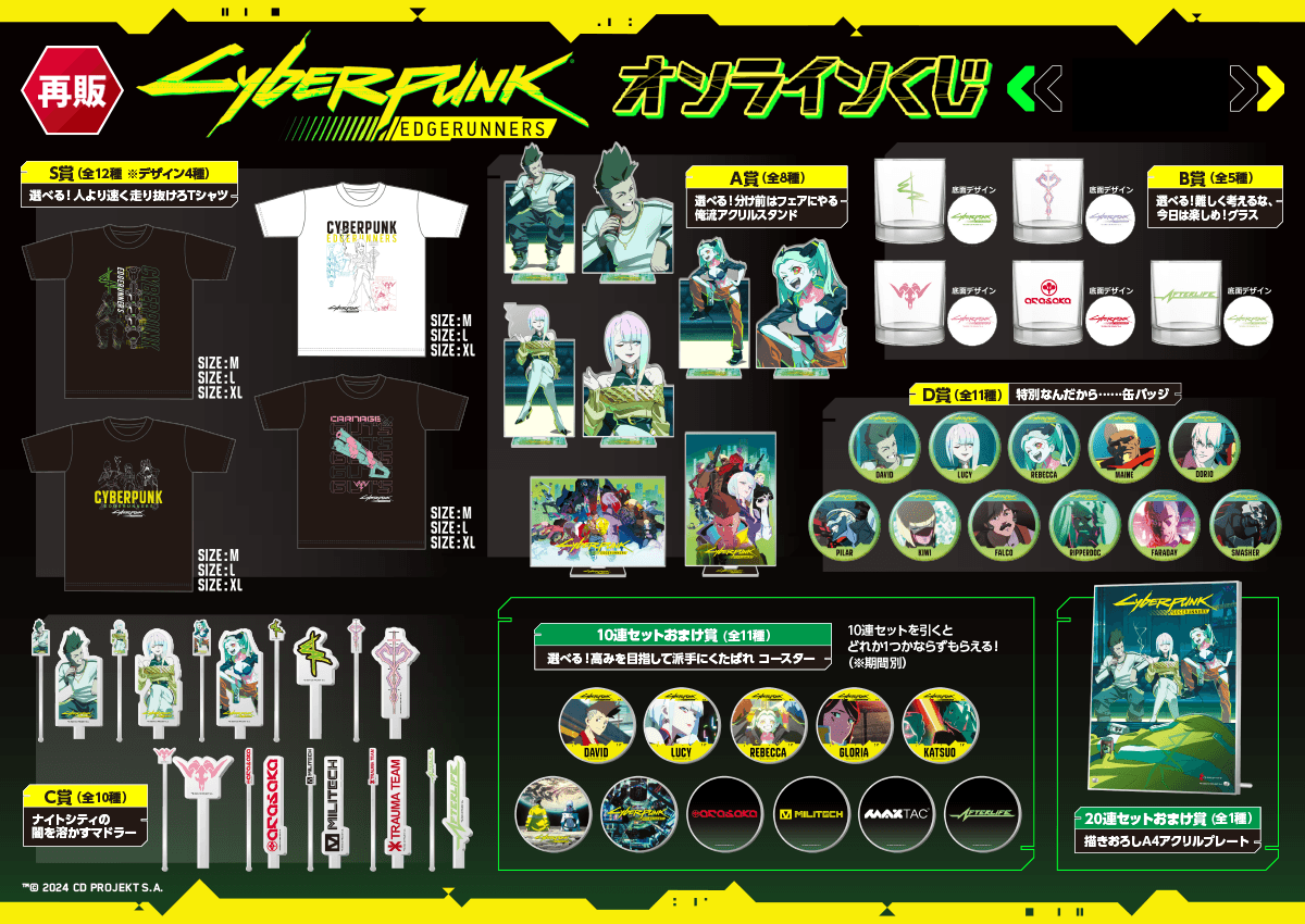 [Pre-order] Cyberpunk: Edgerunners Reissue Lottery / Kuji 2026