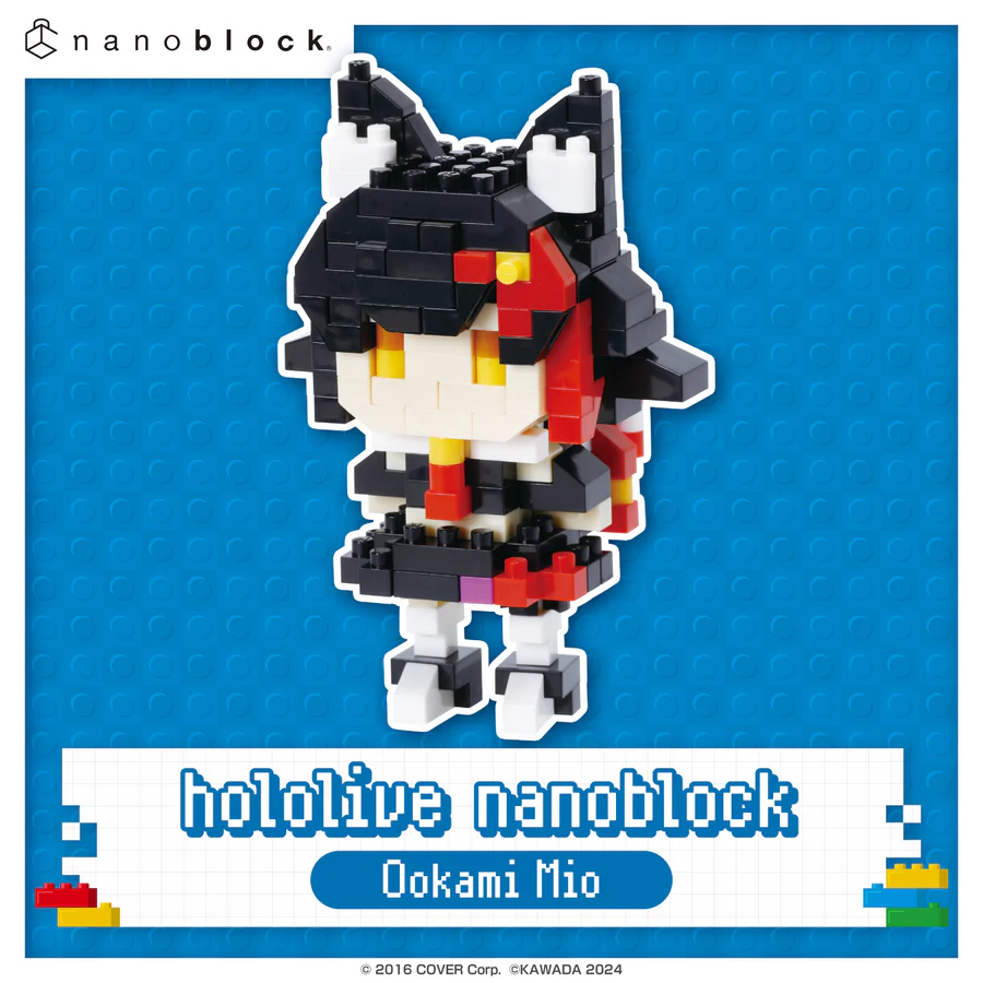 [Pre-order] hololive nanoblock Ookami Mio