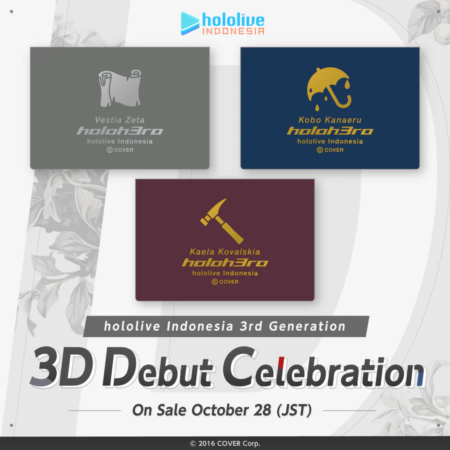 [Pre-order]hololive Indonesia 3rd Generation 3D Debut Celebration