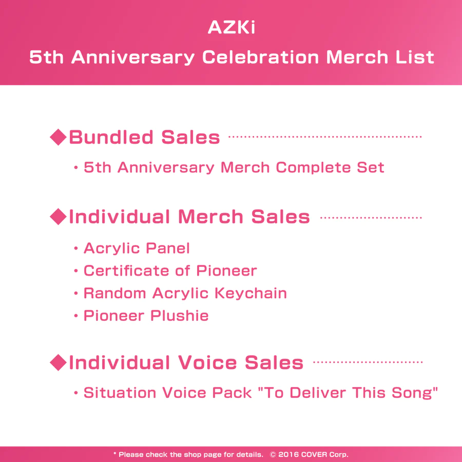 [Pre-order] AZKi 5th Anniversary Celebration