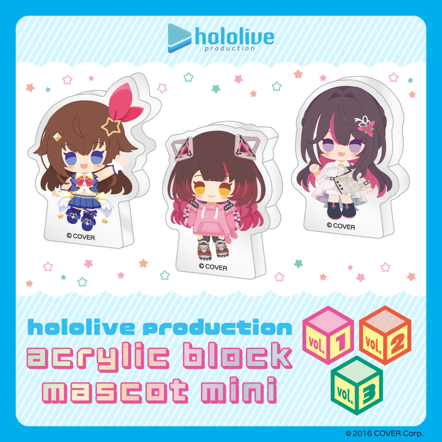 [Pre-order] hololive production acrylic block mascot mini