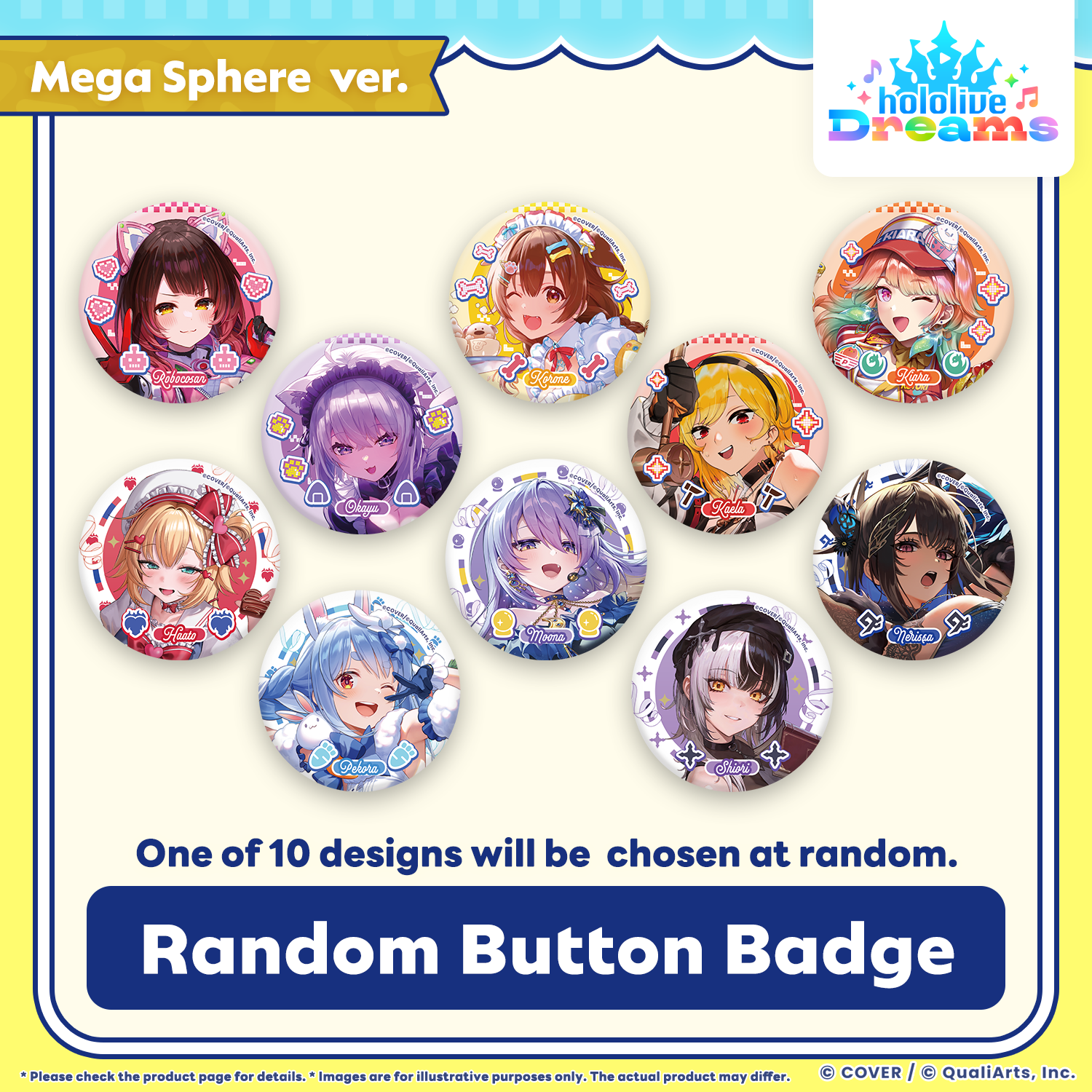 holodori Random Button Badge Mega Sphere ver. EN 03