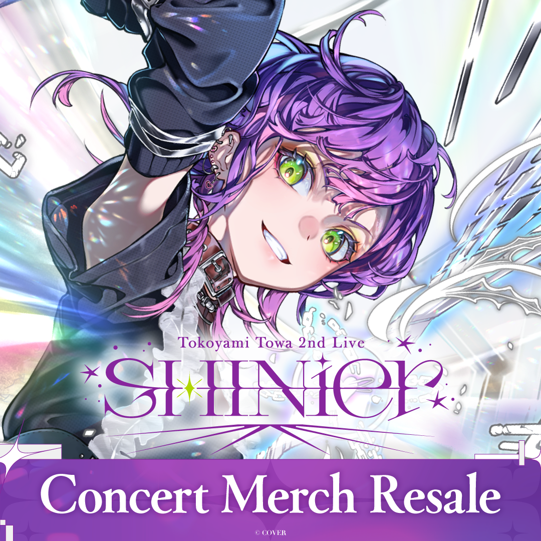 [Resale] Tokoyami Towa 2nd Live "SHINier" Concert Merch English cover