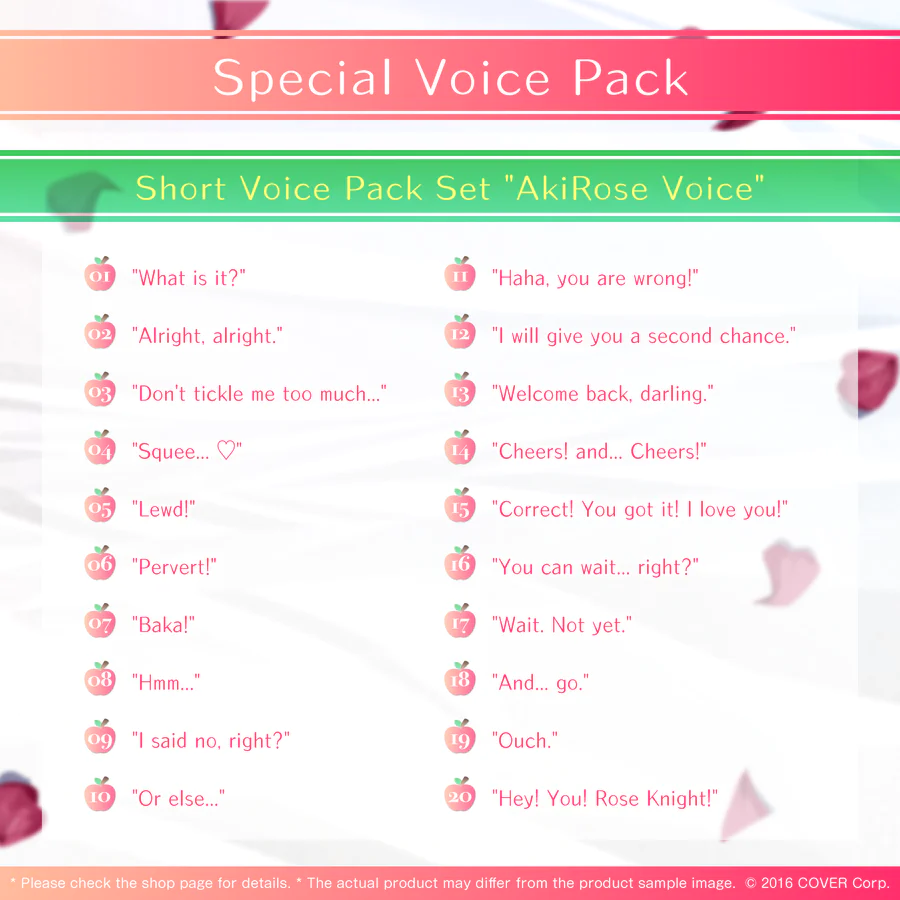 [Pre-order] Aki Rosenthal 770K Subscribers Celebration