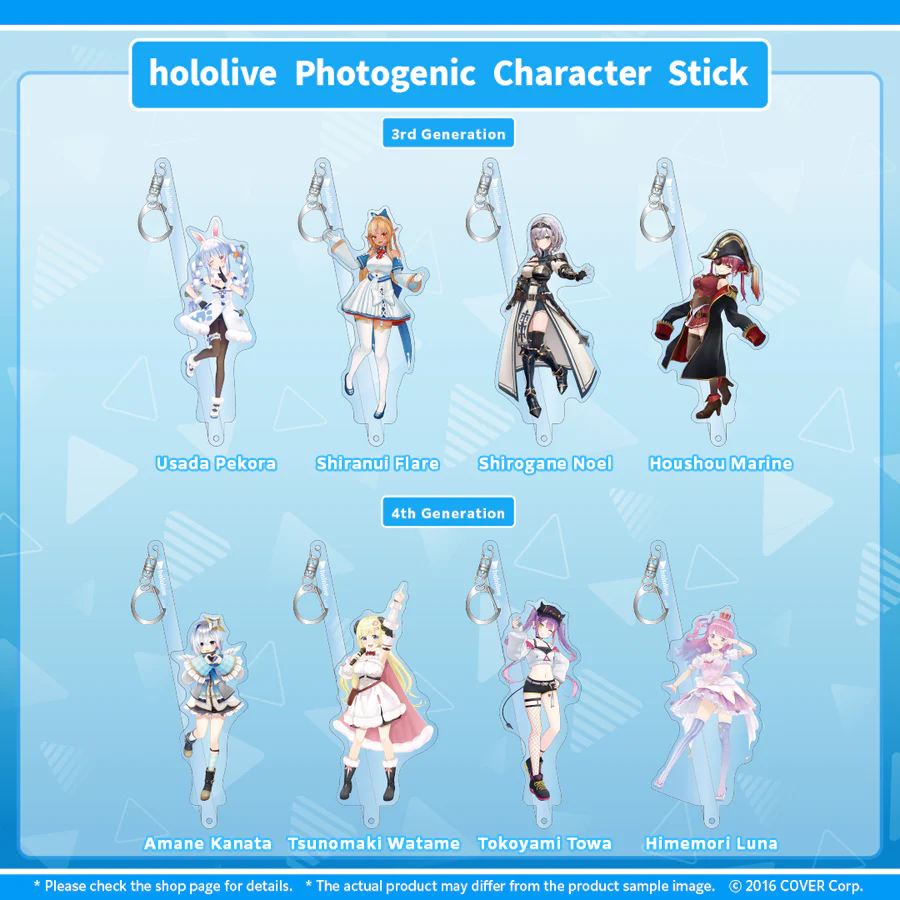 [Pre-order] hololive Photogenic Character Stick - Gen 3-5