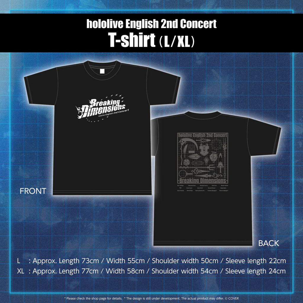 [Pre-order] "hololive English 2nd Concert -Breaking Dimensions-" Concert Merchandise