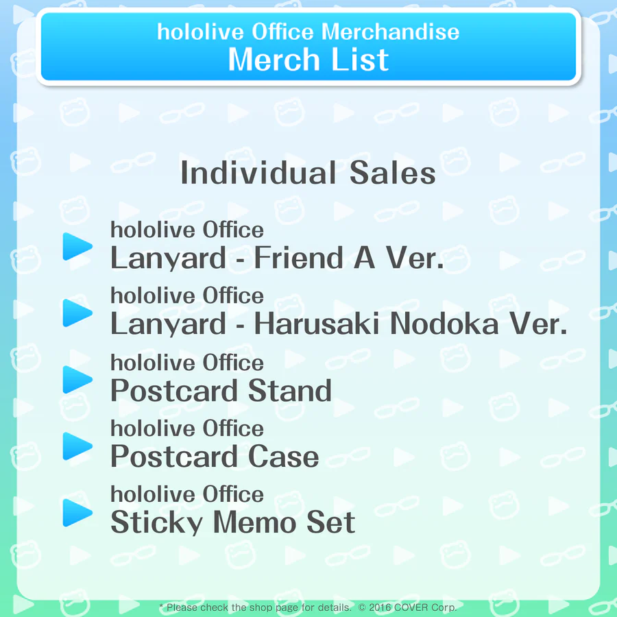 [Pre-order] [Resale]hololive Office Merchandise
