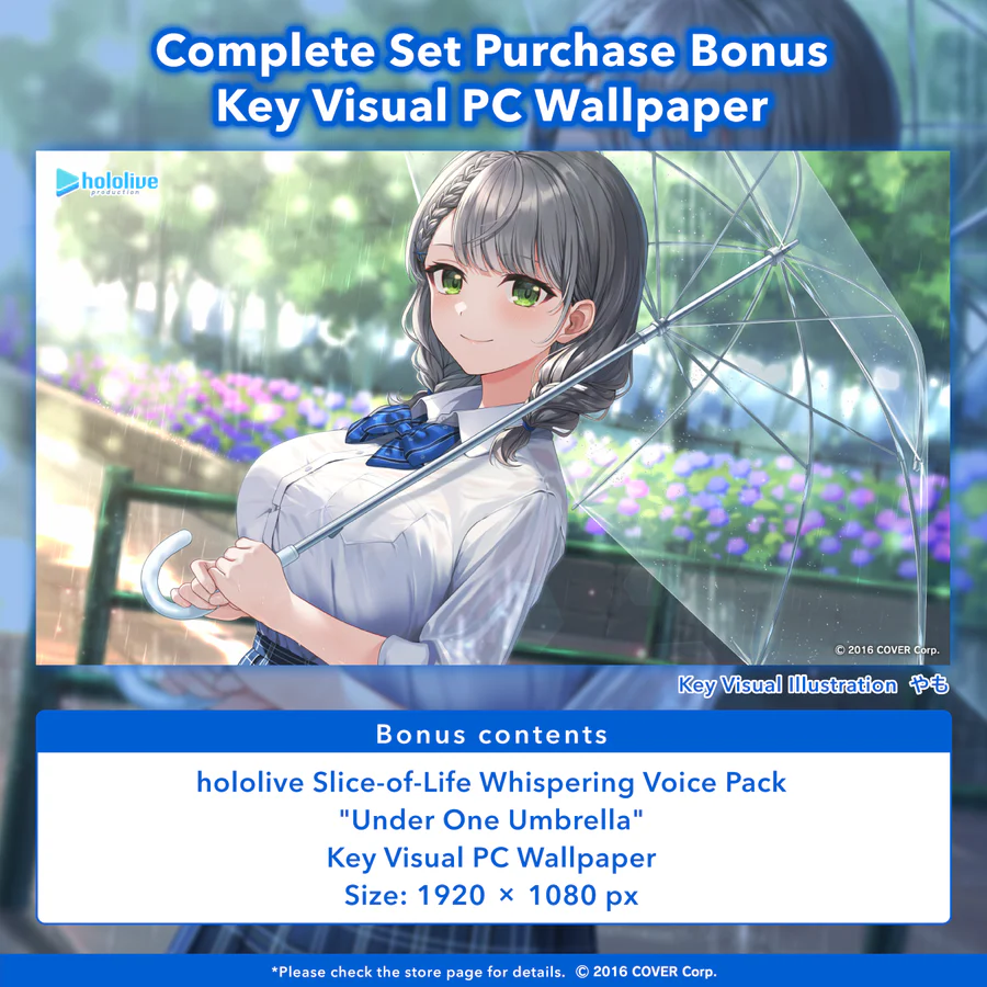 [In stock] hololive Slice-of-Life Whispering Voice Pack "Under One Umbrella"
