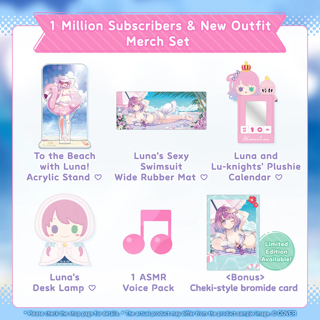 [Pre-order] Himemori Luna 1 Million Subscribers & New Outfit Celebration 2025