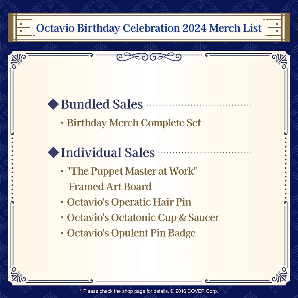 [Pre-order] Octavio Birthday Celebration 2024