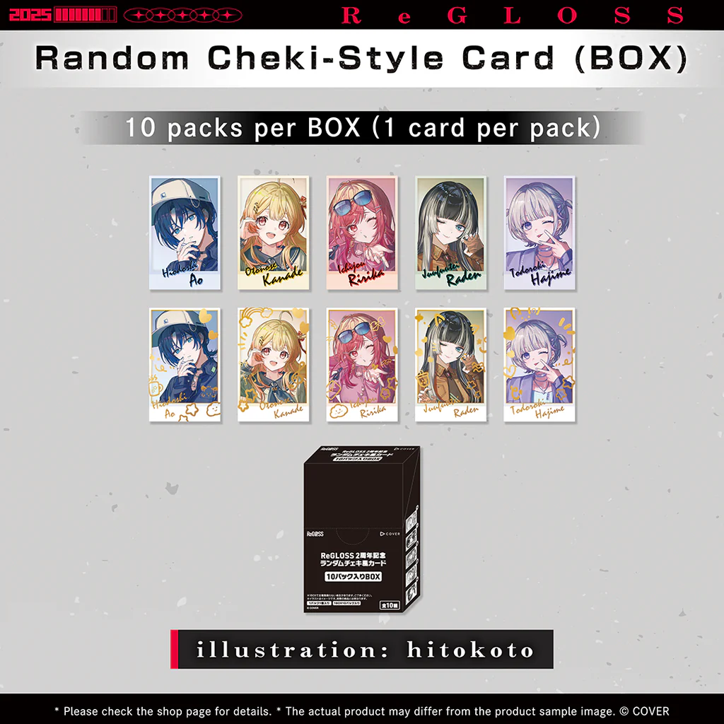 [Pre-order] ReGLOSS 2nd Anniversary Celebration - Merch