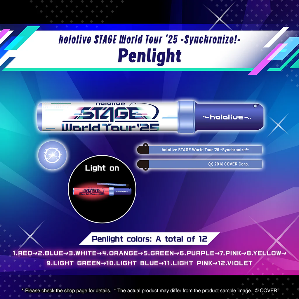 [Pre-order] hololive STAGE World Tour ‘25 -Synchronize!- Concert Merchandise