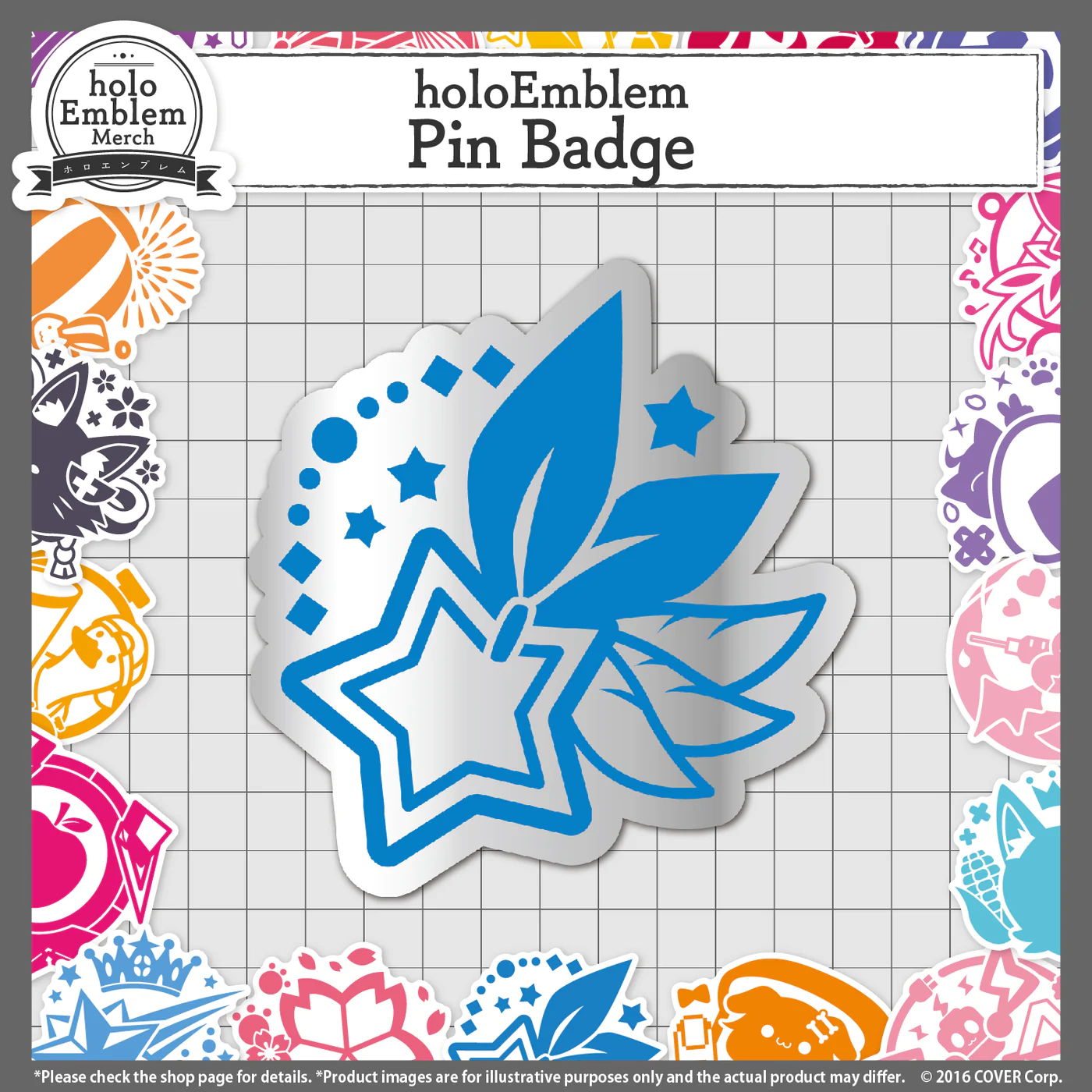 [Pre-order]  holoEmblem Pin Badge Gen 3-5, holoX