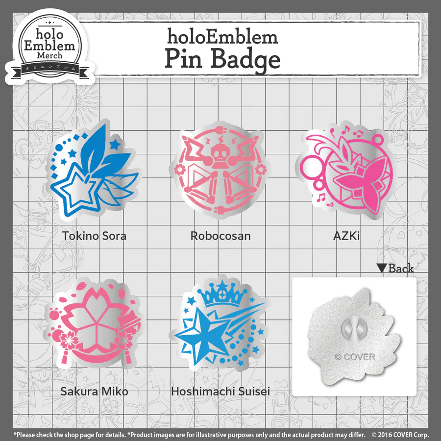 [Pre-order] holoEmblem Pin Badge