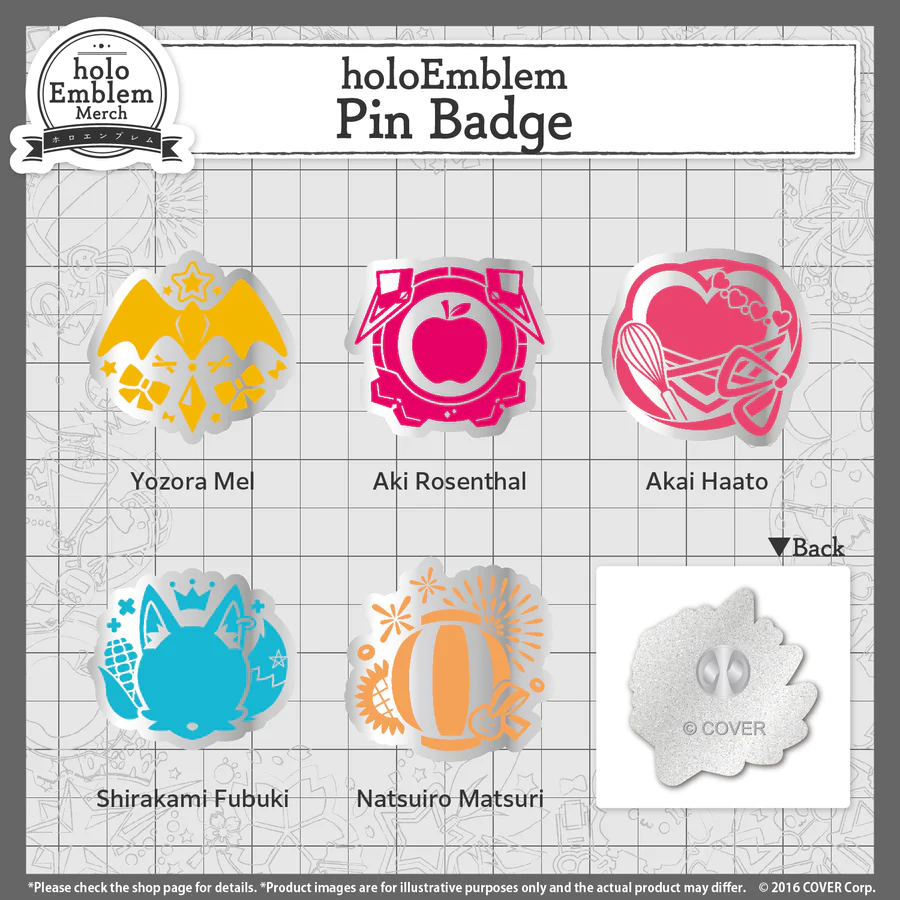 [Pre-order] holoEmblem Pin Badge