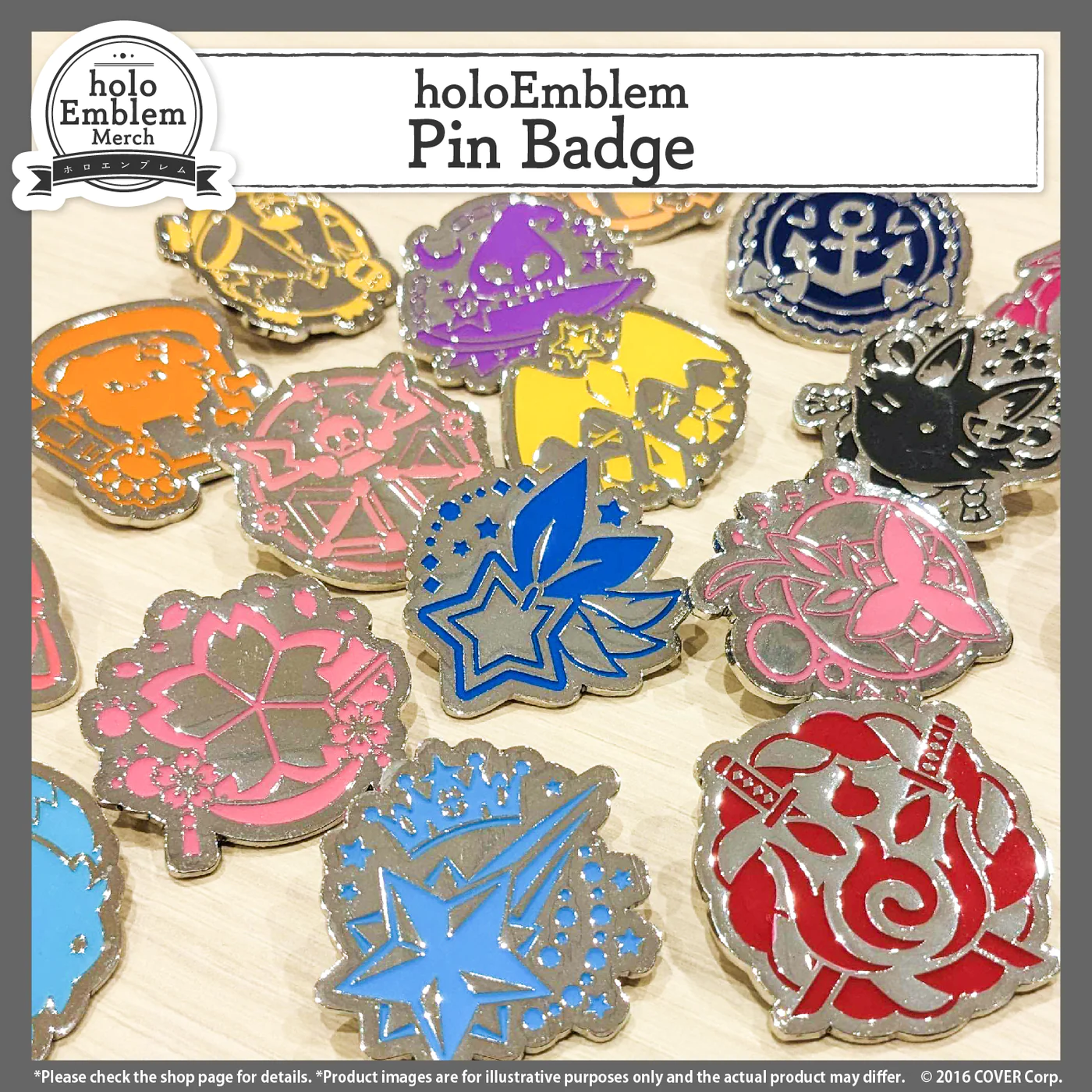 [Pre-order]  holoEmblem Pin Badge Gen 3-5, holoX